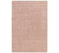 Hand Carved Geometric Blush Rug - 230 x 160 cm - Maze
