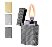 Hand-Carved Metal Kerosene Lighter, Intelligent Voice-Activated Ignition, Windproof Soft Flame, Reusable, Perfect for Collecting and Gifting