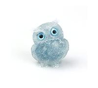 Hand-Carved Natural Crystal Owl Statue, Reiki Healing Gemstone Animal Figurines Animal Carving Gemstone Statue Sculpture for Home Office Decoration Collectibles