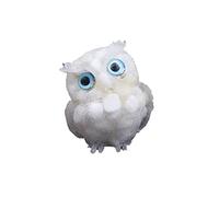 Hand-Carved Natural Crystal Owl Statue, Reiki Healing Gemstone Animal Figurines Animal Carving Gemstone Statue Sculpture for Home Office Decoration Collectibles