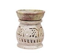 Hand Carved Soapstone Elephant Essential Oil Burner Diffuser with Tea Light Holder Aromatherapy | Aroma Diffuser for Spa, Yoga, Meditation
