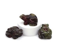 Hand Carved Stone Frog Statue - Natural Crystal Animal Figurine, Reiki Healing Craft, Aquarium Decor, Christmas Gift