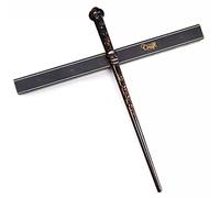 Hand Carved Wooden Magic Wand, Wizard Wand Real Wood/Wooden Wand 15' for Halloween, Christmas and Birthday Party (heart Wand)