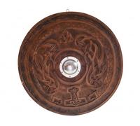 Hand carved Wooden Viking Shield | Celtic Knotwork Norse Decor, Cosplay