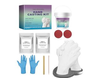 Hand Carving Kit for Couples - Romantic Mold Casting Set, Realistic Hand , Memory Craft Kit with Gloves, Artistic Remembrance Tool, Roma Gesture Project