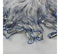 Hand Cast Fishing Net, 14ft Hand Cast Fishing Net Bait Dense Mesh Netting Hollow Sinker Durable 4.2M Full Spread Mesh Thickened Hand Strap, fishing net Hand Cast Fishing Net Spin