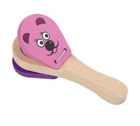 Hand Castanets, Animal Pattern Castanet Musical Instrument, Cute Castanet Toy, Wooden Hand Clapper, Earl-y Education Castanet For Boys And Girls
