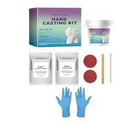Hand Casting Kit - Couples Memory Mold, Love Hand Cast | Complete Sculpting Craft Kit with Gloves, Romantic Project Set for Partner Bonding Idea, Special Date Night Tool, Art Piece