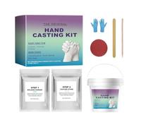 Hand Casting Kit, with Timeless Keepsake Creation, 1set, Couples Easy DIY Plaster Mold Kit, Handmade Plaster Mold Sculpture Tool, Heartfelt Gift Idea, for Family, Friends, Birthday, Wedding