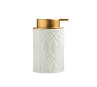 Hand Ceramic Bubble Bottle Home Bathroom Lotion Push Soap Dispenser For Hotel Club Soap(White)