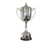 Hand Chased Championship Silver Plated Trophy Cup, 68.5 cm, British Made
