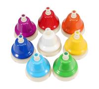 Hand Chimes Set - Colorful Musical Bells Educational Table Chime Kit | Rhythm Learning Instrument for Classroom, Preschool, Performance, Musical Training