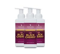 Hand Cleansing Sanitiser Foam, No Alcohol Foaming Hand Sanitizer Dispenser - Black Cherry 500ml Pack of 3