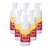 Hand Cleansing Sanitiser Foam, No Alcohol Foaming Hand Sanitizer Dispenser - Rhubarb & Custard (100ml (Pack of 6))