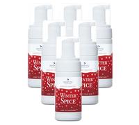 Hand Cleansing Sanitiser Foam, No Alcohol Foaming Hand Sanitizer Dispenser - Winter Spice (100ml Pack of 6)