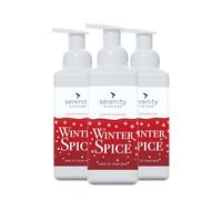 Hand Cleansing Sanitiser Foam, No Alcohol Foaming Hand Sanitizer Dispenser - Winter Spice - 500ml Pack of 3