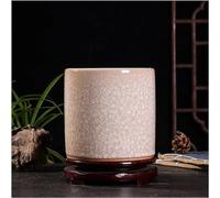 Hand-Cracked Jade & Borneol Porcelain Vase - Chinese Plum Blossom Design Elegant Home Decor Unique Art Piece for Collectors and Gift Giving