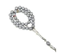 Hand Craft 33 Beads Misbaha Artificial Turquoised Prayer for Spiritual Reflection and Cultural Event Gift Giving Tasbih