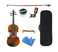 Hand-craft Full Size Advanced Violin Varnish Flamed Maple Antique Spruce Plate Ebony Fitted Violin 4/4