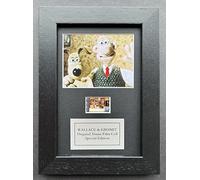 Hand Crafted display featuring WALLACE & GROMIT 2005 The Curse of the Were-Rabbit Original MINI 35mm Film Cell Memorabilia (Framed)