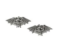 Hand-Crafted English Made Pewter Bat with Open Wings Design Cufflinks with Gift Box