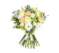 Hand-Crafted Fresh Bouquet - Roses, Snapdragons & Eustoma: Delivered for Birthdays & Any Occasions!