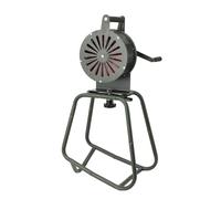 Hand Crank Air Raid Siren 125dB - Manual Operated Emergency Safety Alarm with Stand Base for Loud Fire Alerts