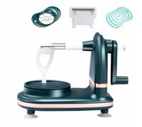 Hand Crank Apple Peeler, Home Automatic Peeler, Multi Fruit Peeler, Apple Peeler Slicer Corer, Fruit Peeler, Daily Use Fruit Divider Set Suitable for Pears, Citrus, Potatoes etc(Color:Ink Green)