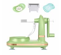 Hand Crank Apple Peeler, Home Automatic Peeler, Multi Fruit Peeler, Apple Peeler Slicer Corer, Fruit Peeler, Daily Use Fruit Divider Set Suitable for Pears, Citrus, Potatoes etc(Color:Light green)