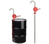 Hand Crank Barrel Pump for Fuel Oil and Diesel - Efficient 55 Gallon Transfers with Stainless Steel & ABS Build