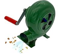 Hand Crank Blacksmith Forge Blower - Heavy Duty Manual Iron Gear BBQ Blower, Iron Gear Popcorn Fan Manual Fan, Portable Grill Fire Starter Flame Exciter, Hand Blower With Hand Crank Tool(350W)
