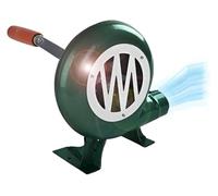 Hand Crank Blacksmith Forge Blower, Portable Starter Flame Exciter, Metal Fan Blade, Cooking Air Blower With Hand Crank Tool(120W)