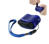 Hand Crank Charger - Crank Phone Charger, Portable Manual Dynamo Generator USB Power Bank, for Outdoor Travel Camping Emergency (Blue 1 Pcs)
