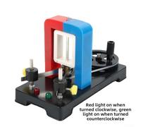 Hand Crank DC Generator for Physics Teaching, Faraday's Law Experiment & Energy Conversion Demonstration, Compatible with Science Classroom Education
