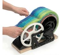 Hand Crank Drum Carder, Manual Wool Carding Machine, Adjustable Forward and Reverse Speed, for DIY Craft Make Felt Animals