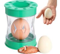 Hand Crank Egg Peeler, Hand Crank Tool for Quickly Removing Hard-Boiled Egg Shells,Effortless Peeling Tool for Hard-Boiled Eggs, Neat & Quick Kitchen Gadget (Green)