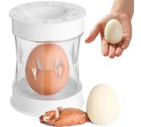 Hand Crank Egg Peeler, Hand Crank Tool for Quickly Removing Hard-Boiled Egg Shells,Effortless Peeling Tool for Hard-Boiled Eggs, Neat & Quick Kitchen Gadget (White)