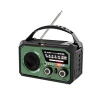 Hand Crank Emergency Radio, 10000mAh Weather Radio with AM/FM/NOAA, Solar Prower, Alarm, Phone Charging, LED Flashlight, Portable Gear for Outdoor & Home Emergencies Kits, Grey (Dark Green, One Size)