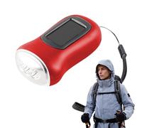 Hand Crank Flashlight, Led Emergencies Torch Light with Strap, Waterproof Solar Powered Lamp for Camping, Survival Kits, Tent, Boating, Outdoor Adventures, Hiking Use, 1 Piece