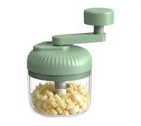 Hand Crank Garlic Chopper - Adjustable Tool Without Electricity, Mini Garlic Puree Press for the Kitchen, for Ginger Chili Meat Onions Salad as well as Hobby Chefs and Meal Prep Enthusiasts