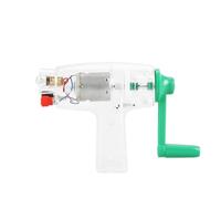 Hand Crank Generator 6.3V, Portable Electricity Generator Mechanical Emergency Torch Retro Bulb Hand Crank Driven Energy Conversion Demonstration, for Experiments&Teaching