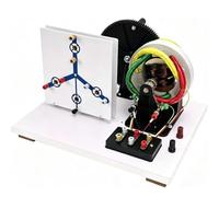 Hand Crank Generator Kit, AC/DC Physics Experiment for STEM Education, Classroom Demonstration, Electricity Learning Tool, Educational Science Activity