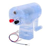 Hand Crank Generator Mini Dynamo Model Electromagnetic Power Generation Experiment Kit Physics Teaching Tool for Primary School Students