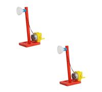 Hand-Crank Generator Science Kit - 2-Piece DIY Model Set For Learning Electricity & Motor Mechanics