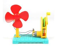 Hand Crank Generator Science Kit for Kids - DIY Physics Experiment with Motor, Gears and Fan Blade, Educational STEM Project Science Experiments for Children, School Lab Activity Learning Kit