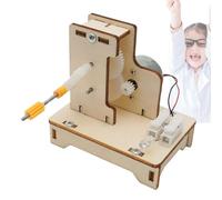 Hand Crank Generator, Stem Science Kit, Educational Wooden Model with Learning Projects, Fine Motor Toys with Interactive Design, Building Children School Home Experiment Play Use