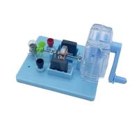 Hand Crank Generator With Magnet & Light Bulb Electromagnetic Induction