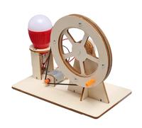 Hand Crank Generator - Wooden Educational Science Toy, Manual Power Electricity Model, Interactive Light Bulb Experiment Kit, STEM Learning Demonstration Tool, Classroom Teaching Aid | Practical Scien