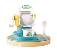 Hand Crank Ice Cream Play Set Frozens Dessert Machine Maker Parent-Child Interactive Edible Smoothie Machine Maker