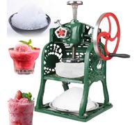Hand Crank Ice Shaver Machine, Manual Snow Cone Crusher for Commercial & Home Use, Shaved Ice Maker for Kitchen, Bar, Party, Milk Tea Shop
